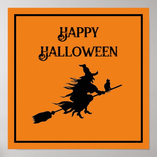 ネコと箒の魔女 ポスター (正面)