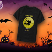 ネコと箒の魔女 Tシャツ