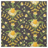 ネコと花のフローラ ファブリック (見本)