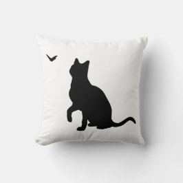 ネコと蝶 クッション