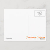 ネコと蝶 ポストカード (裏面)