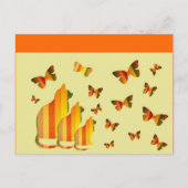 ネコと蝶 ポストカード (正面)