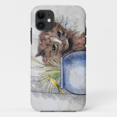 ネコと黄色の小鳥ルイワーイン Case-Mate iPhoneケース (裏面)