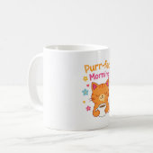 ネコにぴったりな朝の猫コーヒーマグ - 可愛いネコ好き コーヒーマグカップ (正面左)