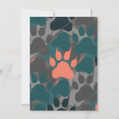 ネコにぴったり!オーダーメイドのネコ誕生日招待状 招待状 (裏面)