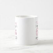 ネコのために頑張ってる コーヒーマグカップ (中央)