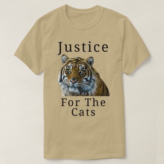 ネコのためのジャスティスEotic Tiger Premium Tシャツ (デザイン正面)