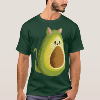 ネコのアボカド Tシャツ