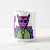 ネコのキャラクター コーヒーマグカップ (中央)