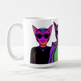 ネコのキャラクター コーヒーマグカップ