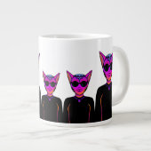 ネコのキャラクター ジャンボコーヒーマグカップ (正面右)