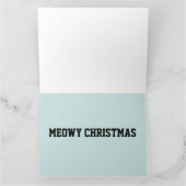 ネコのクリスマス メオイ ビッグ カード (内部)