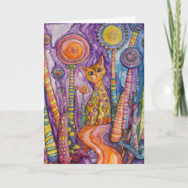 ネコのグッド ファンキー キャット グリーティング カード