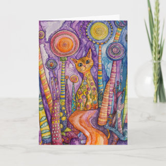 ネコのグッド ファンキー キャット グリーティング カード