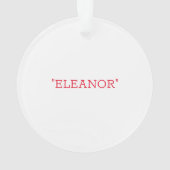 ネコのシルエットアメリカ国旗の愛国的なペット名 オーナメント (裏面)