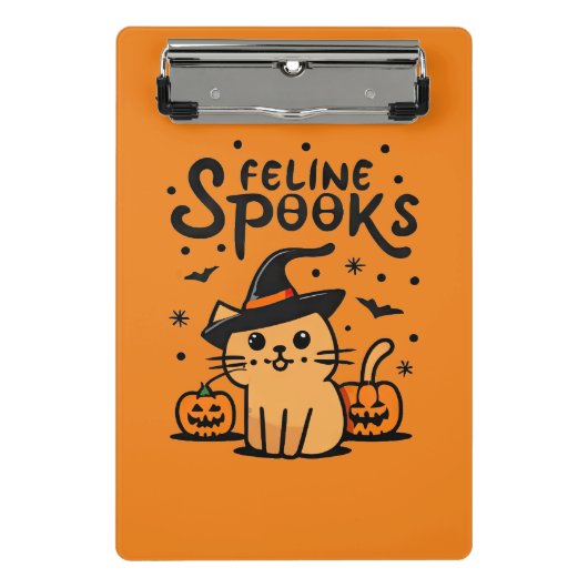 ネコのスプーク ミニクリップボード (正面)