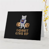 ネコのデッドリフトパワーリフトドーナツジム カード (黄色い花)