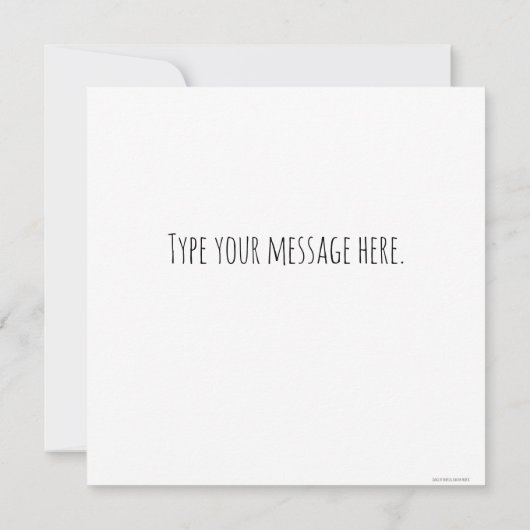 ネコのニャー誕生日考えの仲間 カード (裏面)