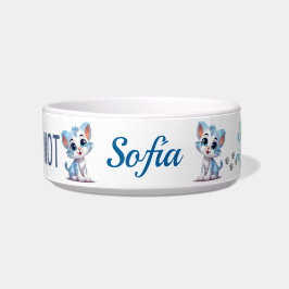 ネコのネズミの魚を飲む、またはパーソナライズされたしない ボウル