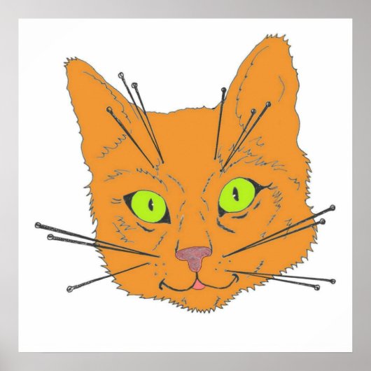 ネコのヒゲ ポスター (正面)