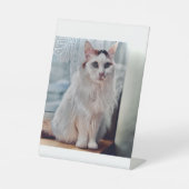 ネコのペダスタル 台座サイン (正面)