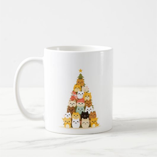 ネコのマグカップ コーヒーマグカップ (左)