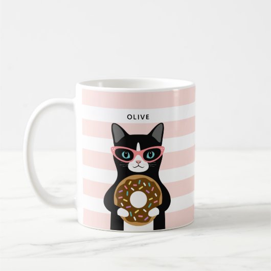 ネコのマグカップ コーヒーマグカップ (左)