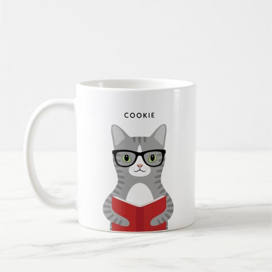 ネコのマグカップ コーヒーマグカップ (左)