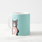 ネコのマグカップ コーヒーマグカップ (正面左)