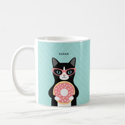 ネコのマグカップ コーヒーマグカップ (左)
