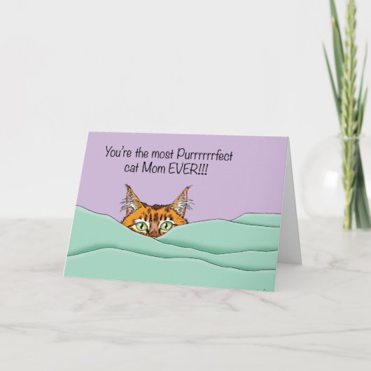 ネコのママで最高！ カード (正面)