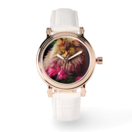 ネコのママを見る 腕時計