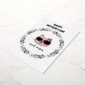 ネコのママ　ハッピー・マザーズ・デー 箔シーズンカード (回転した状態)