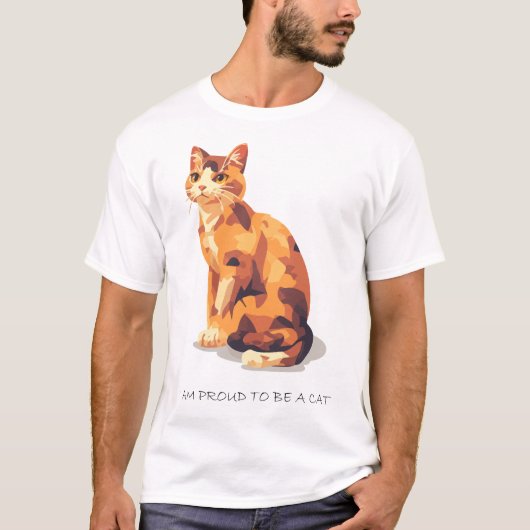 ネコのミーム Tシャツ (正面)