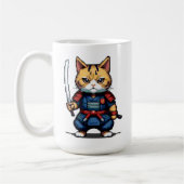 ネコの侍 コーヒーマグカップ (左)