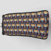 ネコの侍 ゴルフヘッドカバー (正面)