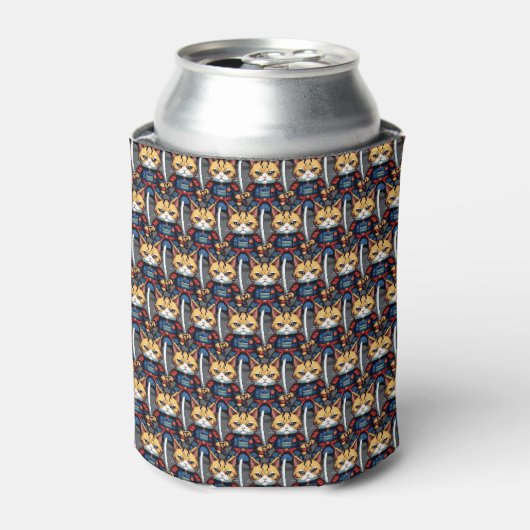 ネコの侍 缶クーラー (缶正面)