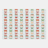 ネコの冬のワンダーランド ラッピングペーパーシート (正面)