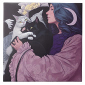 ネコの女神 タイル (正面)