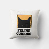 ネコの好奇心猫好き装飾用クッション クッション (裏面)