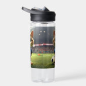 "ネコの完璧なストライカー：3Dサッカー ネコ" ウォーターボトル (右面)