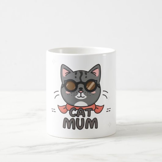 ネコの母親 コーヒーマグカップ (中央)