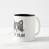 ネコの母親 ツートーンマグカップ (正面右)