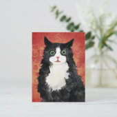 ネコの水彩 シーズンポストカード (スタンド正面)