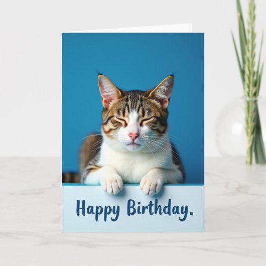 ネコの誕生日カード カード (正面)