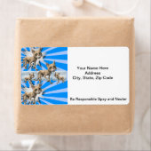 ネコの青いスペイとニューターのラベル ラベル (インサイチュ)