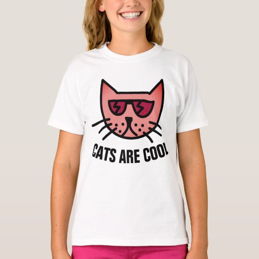 ネコは最高！おもしろい子供ネコTシャツ Tシャツ (正面)