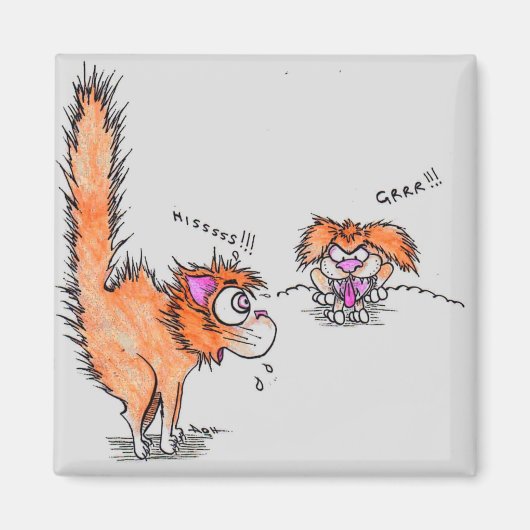 ネコを覆う マグネット (正面)