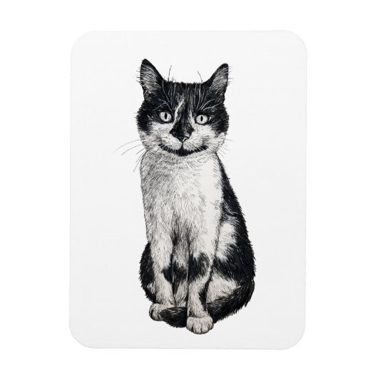 ネコを運ぶ マグネット (縦)