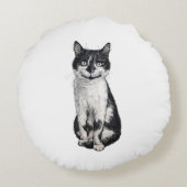 ネコを運ぶ ラウンドクッション (裏面)